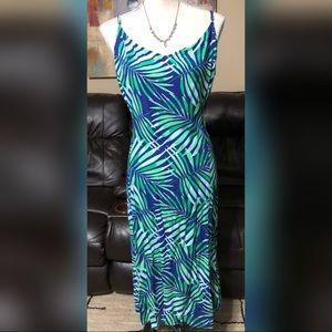 ❤️SOLD❤️Old Navy Palm Spaghetti Maxi Dress sz XL